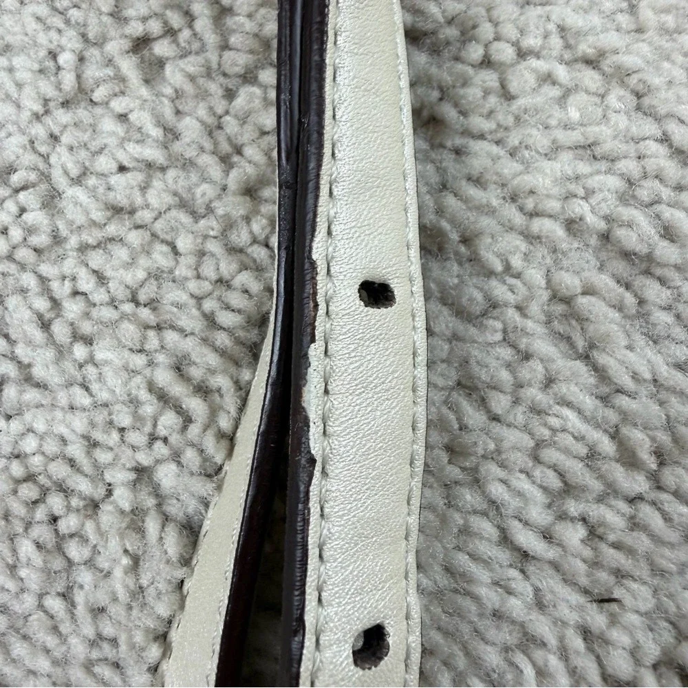 COACH Kristin Op Art Signature East West Crossbody‎ Sateen Shoulder Beige Canvas